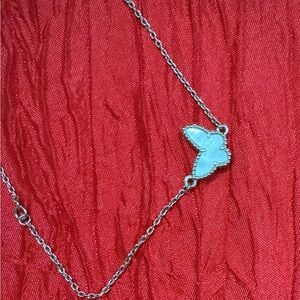 Clover mother of pearl bracelet Butterfly 925 silver 18k white gold plated